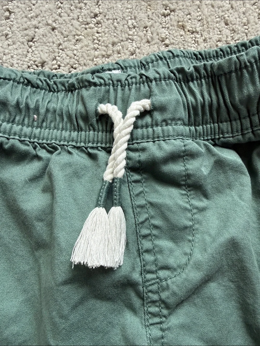 GAP Kids Green Drawstring Casual Shorts